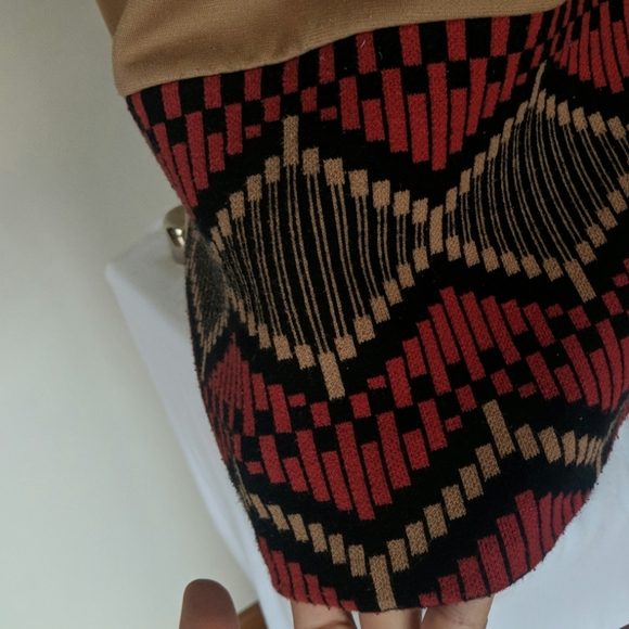 Tan Aztec Print Dress - Picture 2 of 3